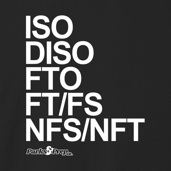 ISO Group Post Labels Acronym T-Shirt for Pin Traders
