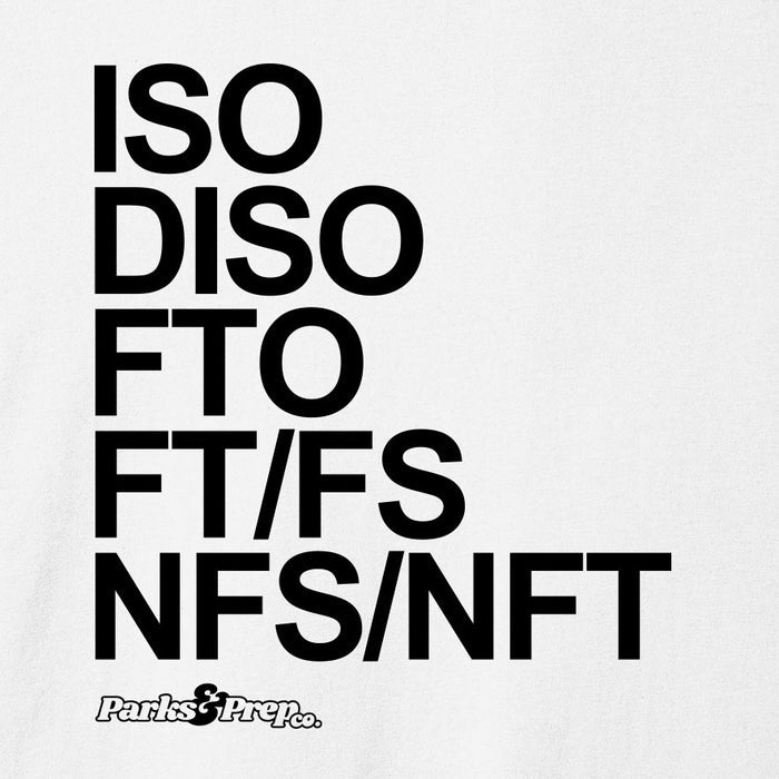 ISO Group Post Labels Acronym T-Shirt for Pin Traders