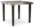 Jazmore Dark Brown/Beige Square DRM Counter Table - Brand New
