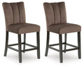 Jazmore Mocha Upholstered Barstool (Priced Per Item, Must Order 2, 4, 6, or 8) - Brand New