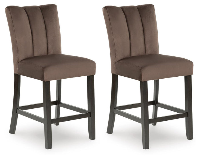 Jazmore Mocha Upholstered Barstool (Priced Per Item, Must Order 2, 4, 6, or 8) - Brand New