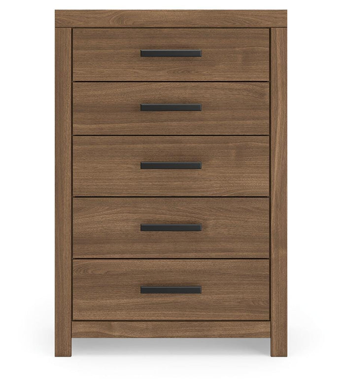 Jonnifer Auburn Five Drawer Chest - Brand New