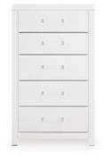 Jonnifer White Five Drawer Chest - Brand New