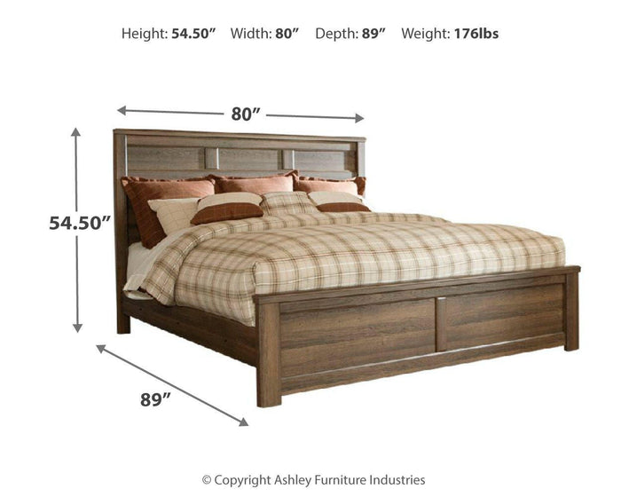 Juararo Dark Brown Two Drawer Night Stand - Brand New