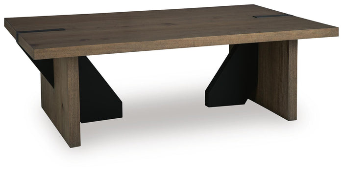 Kandinew Light Brown Rectangular Cocktail Table - Brand New