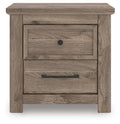 Keithland Brown Two Drawer Night Stand - Brand New