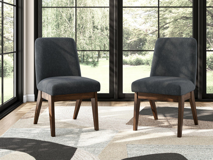 Kendamor Dark Brown Dining UPH Side Chair (Priced Per Item, Must Order 2, 4, 6, or 8) - Brand New