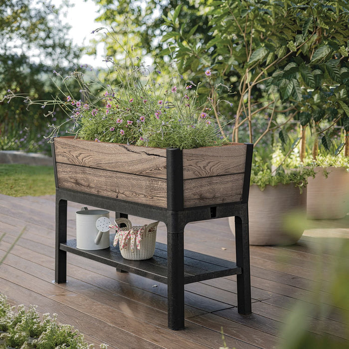 Keter Signature Collection 29 Gal. Resin Elevated Garden Bed - Brand New