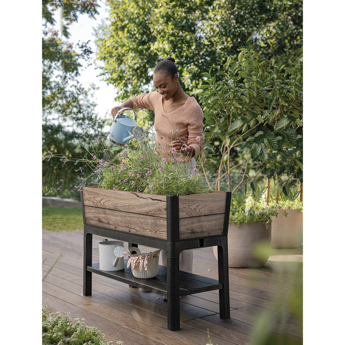 Keter Signature Collection 29 Gal. Resin Elevated Garden Bed - Brand New