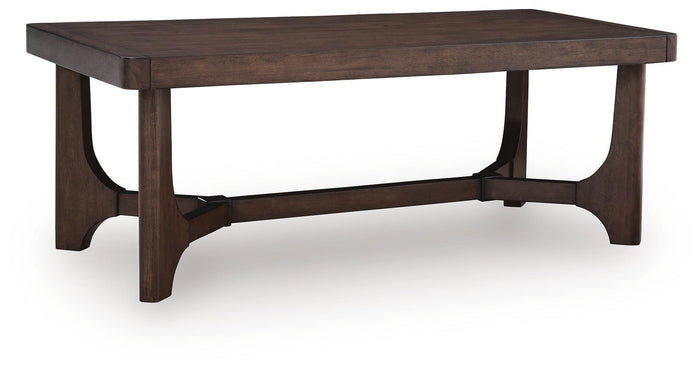 Korestone Dark Brown Rectangular Cocktail Table - Brand New