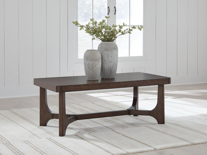 Korestone Dark Brown Rectangular Cocktail Table - Brand New