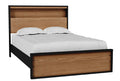 Kozmour Black/Brown F Bookcase Complete Bed Frame - Brand New