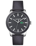 Lacoste 12.12 Sport Watch - Gray Ion Plated Stainless Steel - Gray Woven Strap - 2010919