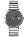 Lacoste Mens Moon Watch - Stainless Steel - Gray Dial -Stainless Steel Bracelet - 2010954