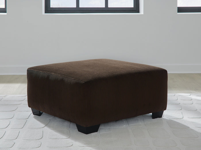Landsings Chocolate Oversized Accent Ottoman - Brand New