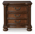 Lavinton Brown Three Drawer Night Stand - Brand New