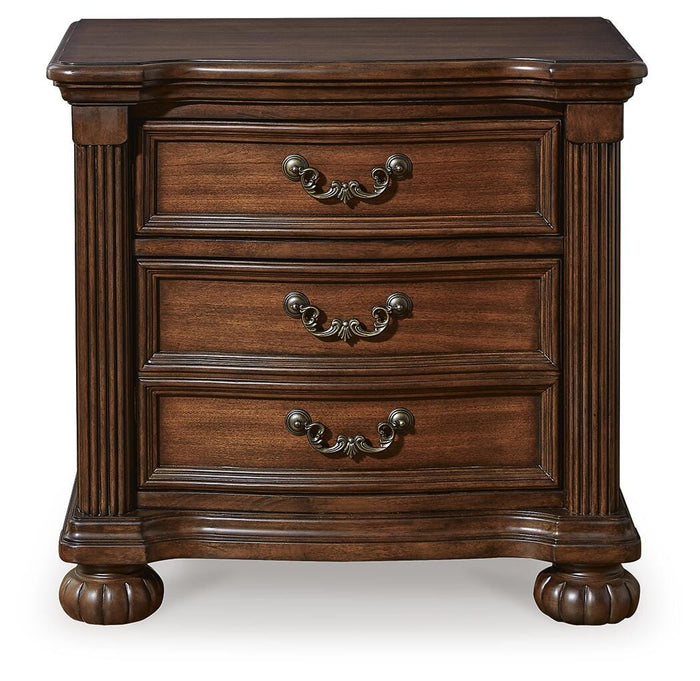 Lavinton Brown Three Drawer Night Stand - Brand New
