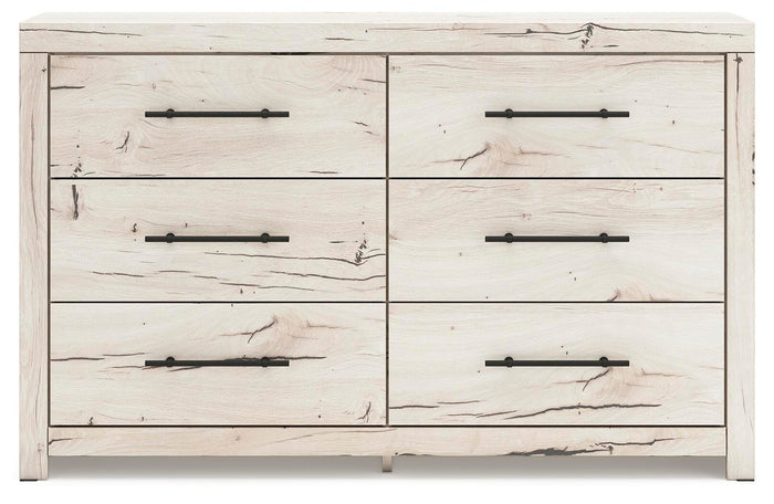 Lawroy Light Natural Six Drawer Dresser - Brand New