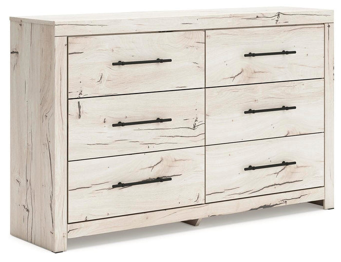Lawroy Light Natural Six Drawer Dresser - Brand New