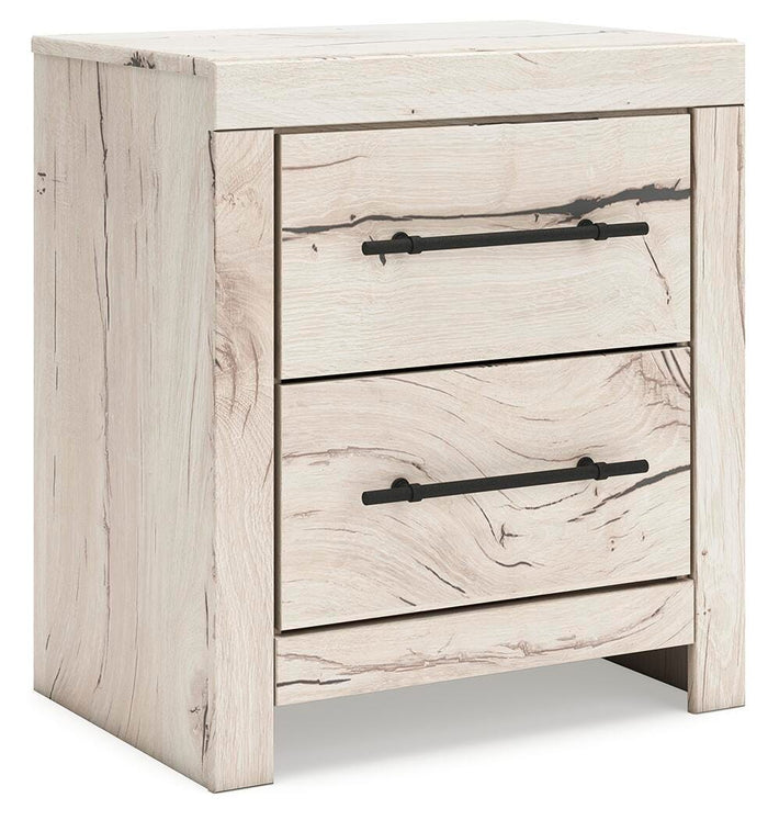 Lawroy Light Natural Two Drawer Night Stand - Brand New