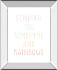 Lets Chase Rainbows VI By Jenaya Jackson - Mirror Framed Print Wall Art - White