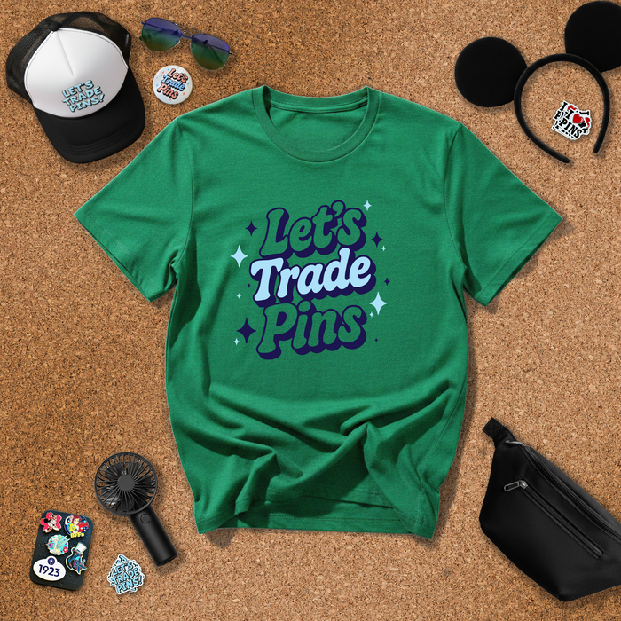 Let's Trade Pins! Vintage-Look T-Shirt for Pin Traders