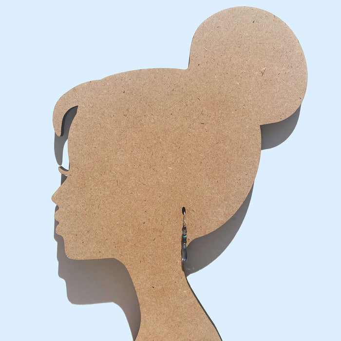 Light sapphire and turquoise antique Czech glass prism drop earrings from Owen Glass Collection, featuring delicate petite design.