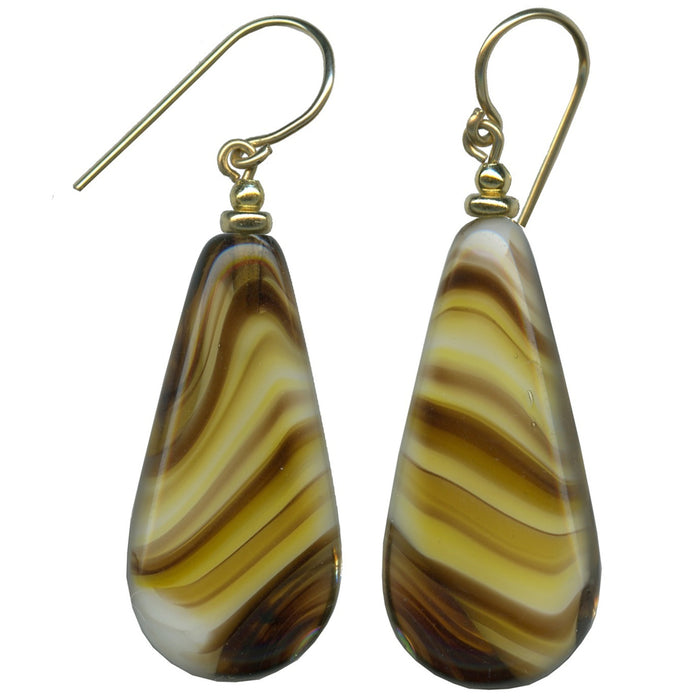Owen Glass Collection LIGHTS 28 earrings featuring elegant glass bead designs and lightweight dangle style.