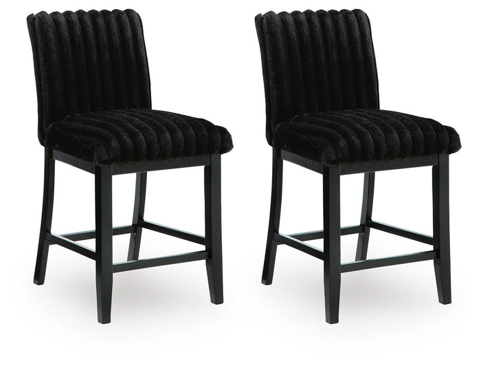Lilyberg Black Upholstered Barstool (Priced Per Item, Must Order 2, 4, 6, or 8) - Brand New