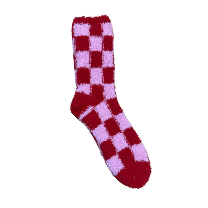 LOCAL BEACH COZY SOCKS - CHECKER