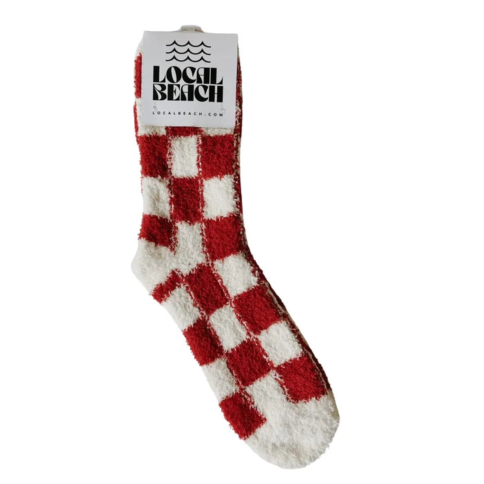 LOCAL BEACH COZY SOCKS - CHECKER