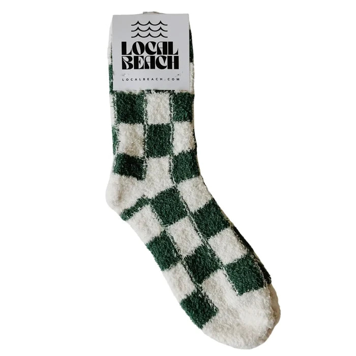 LOCAL BEACH COZY SOCKS - CHECKER
