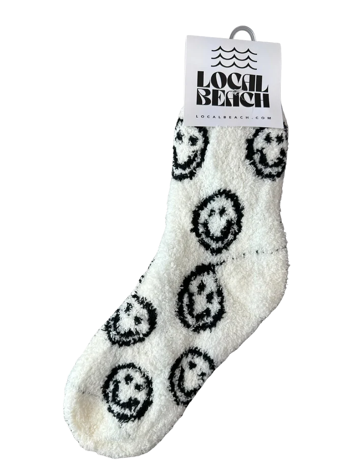 LOCAL BEACH COZY SOCKS - SMILEY
