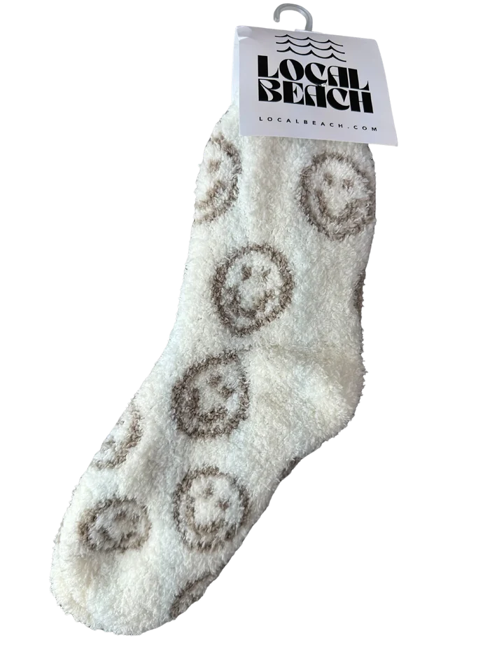 LOCAL BEACH COZY SOCKS - SMILEY