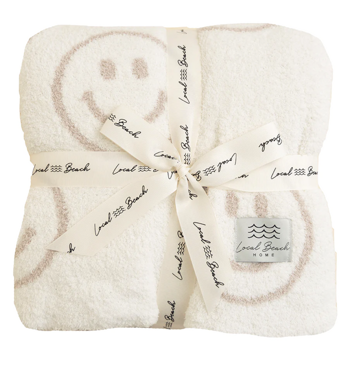 LOCAL BEACH LUXE HOME BLANKET - SAND/CREAM