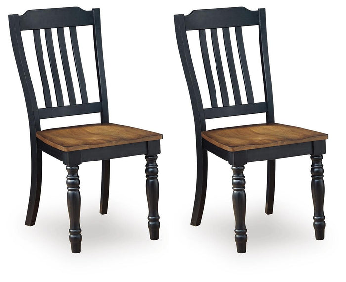Loganeer Black/Brown Dining Room Side Chair (Priced Per Item, Must Order 2, 4, 6, or 8) - Brand New