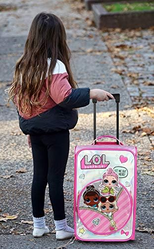 LOL Rolling Suitcase with Wheels for Girls, Hardside Travel LOL Surprise Luggage - Brand New - Open Box