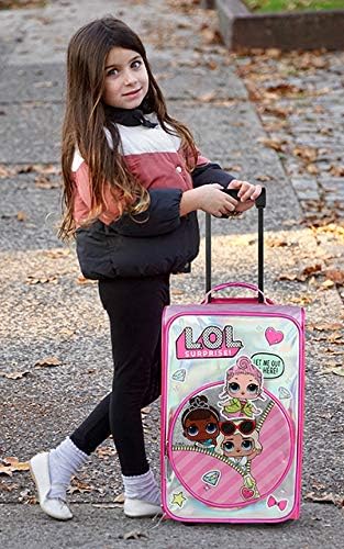 LOL Rolling Suitcase with Wheels for Girls, Hardside Travel LOL Surprise Luggage - Brand New - Open Box
