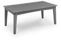 Lone View Bay Gray Rectangular Cocktail Table