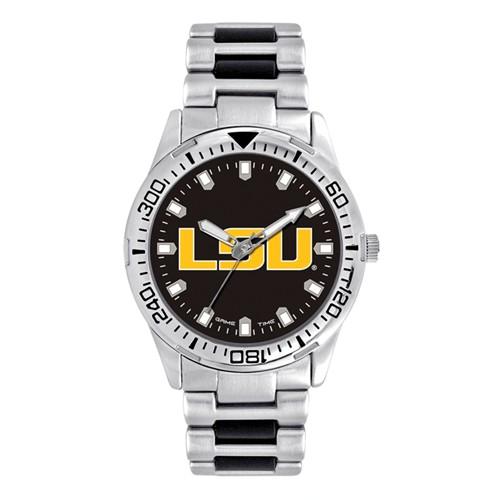 Louisiana State University Logo Mens Heavy Hitter Watch - Bracelet - Color Logo - XWM2769