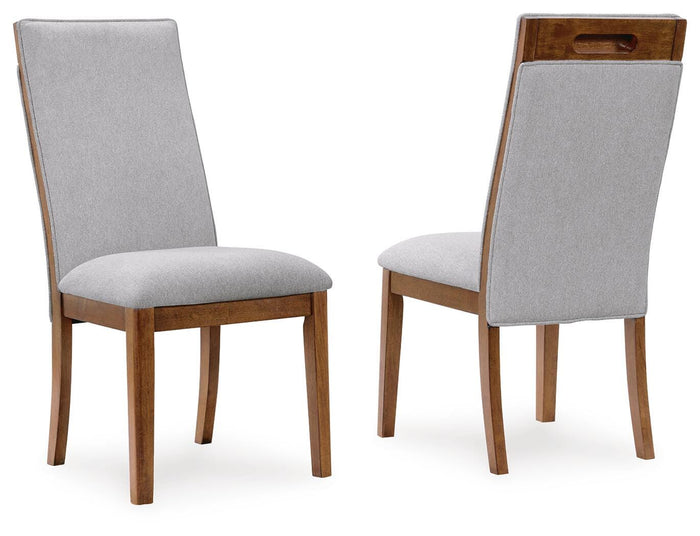 Lyncott Beige/Brown Dining UPH Side Chair (Priced Per Item, Must Order 2, 4, 6, or 8) - Brand New