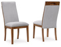Lyncott Beige/Brown Dining UPH Side Chair (Priced Per Item, Must Order 2, 4, 6, or 8) - Brand New