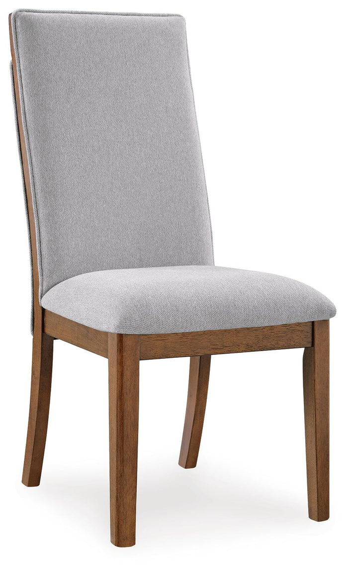 Lyncott Beige/Brown Dining UPH Side Chair (Priced Per Item, Must Order 2, 4, 6, or 8) - Brand New