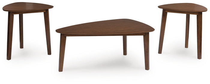 Lyncott Brown Occasional Table Set (3/CN) - Brand New