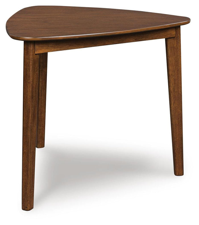 Lyncott Brown Triangle Dining Room Table - Brand New