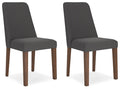 Lyncott Charcoal/Brown Lyncott Dining Chair - Brand New
