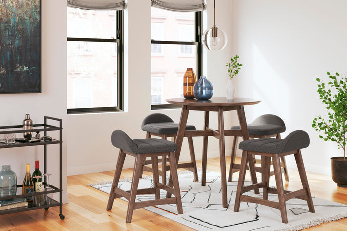 Lyncott Charcoal/Brown Lyncott Dining Chair - Brand New