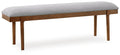 Lyncott Gray/Brown Large UPH Dining Room Bench - Brand New