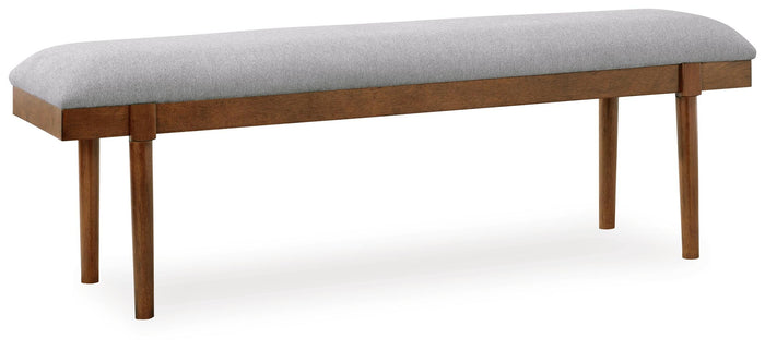 Lyncott Gray/Brown Large UPH Dining Room Bench - Brand New