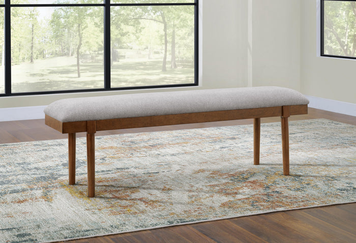 Lyncott Gray/Brown Large UPH Dining Room Bench - Brand New